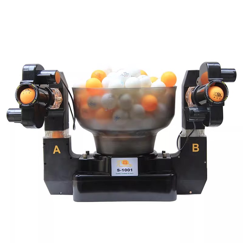 Table Tennis Head To Head - S1001 Double-head Multi-rotation Multi-drop Automatic Server