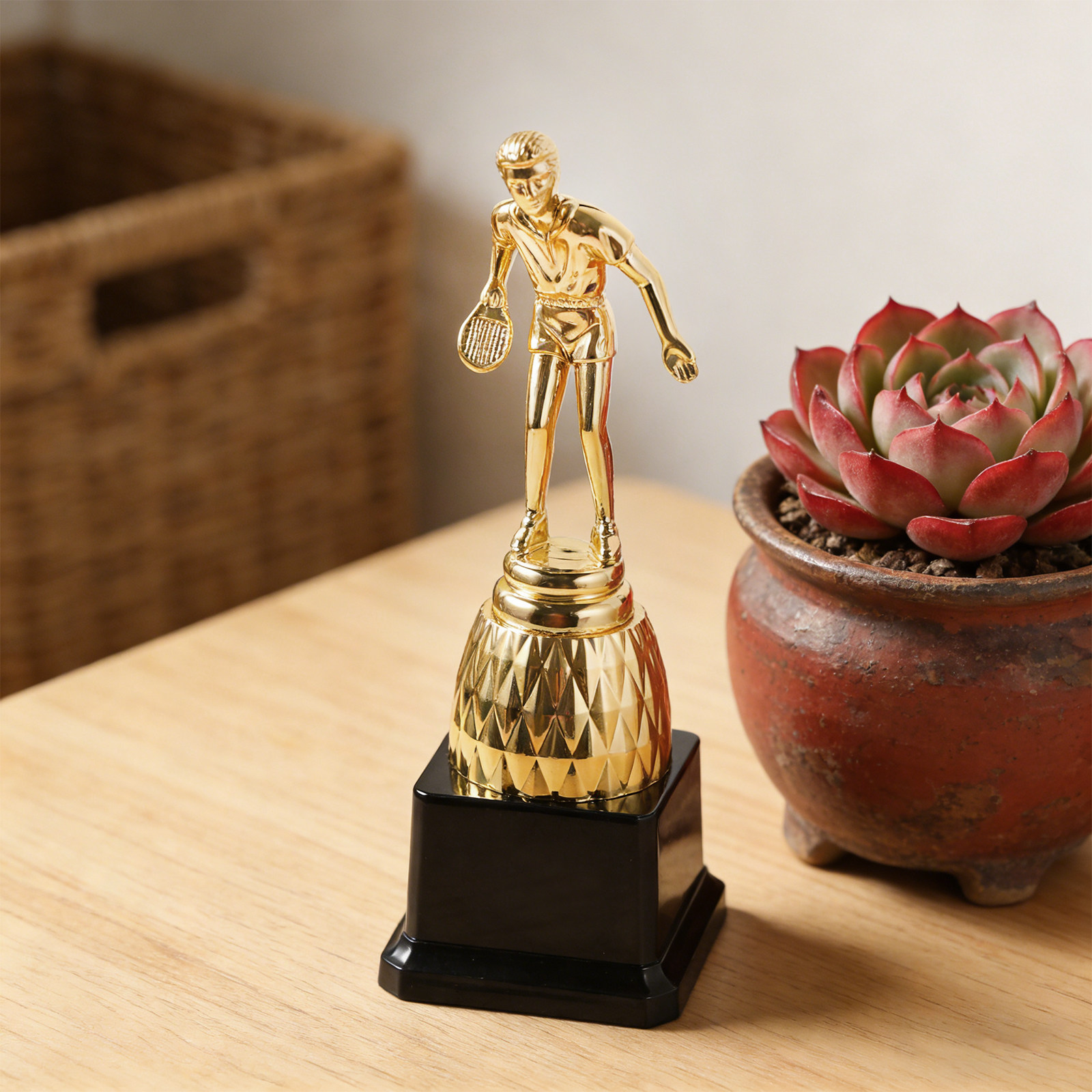 Table Tennis Championships - Ping Pong Award Trophy Plastic Gold