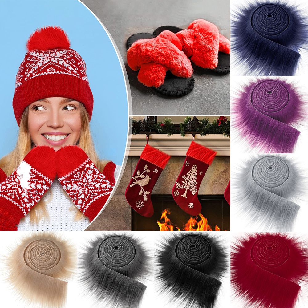 Muiltcolor Long Plush Fur  Tri - Edge Tape Roll recension och pris