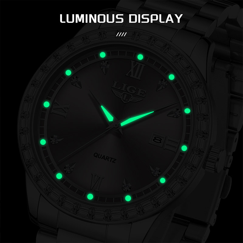 LIGE Quartz Wristwatch 2026 Lu - Edge Tape Roll recension och pris
