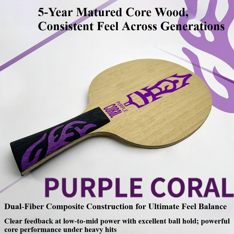 Meteor Purple Coral Table Tenn - Table Tennis Blades recension och pris