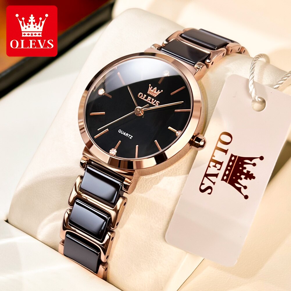 OLEVS Fashion Women Watches Re - Edge Tape Roll recension och pris