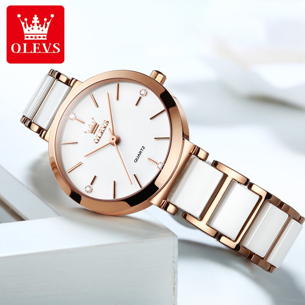 OLEVS Fashion Women Watches Re - Edge Tape Roll recension och pris